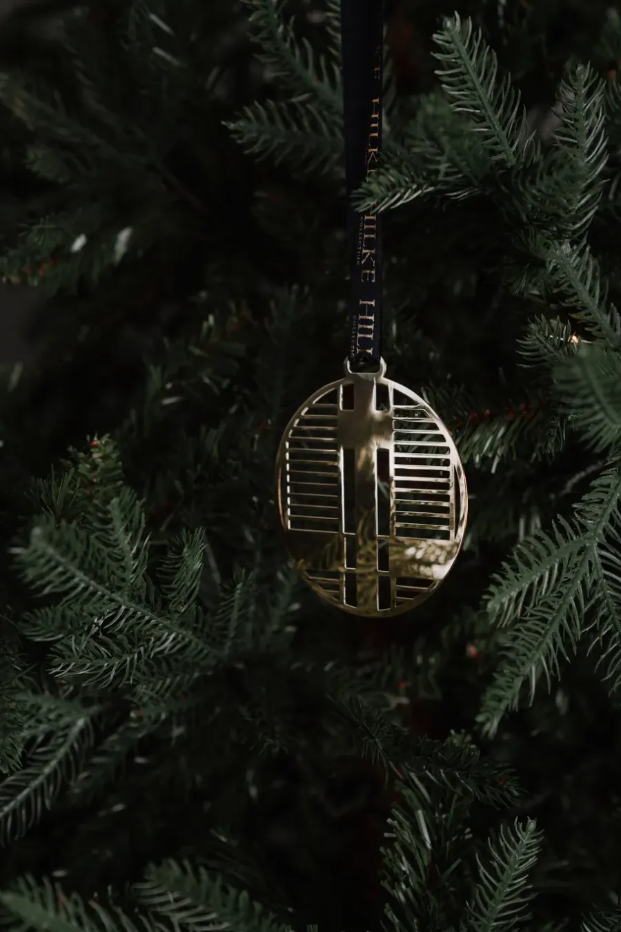 Hilke Collection Piano kerstboomversiering, Vernikkeld messing< Kerstdecoraties