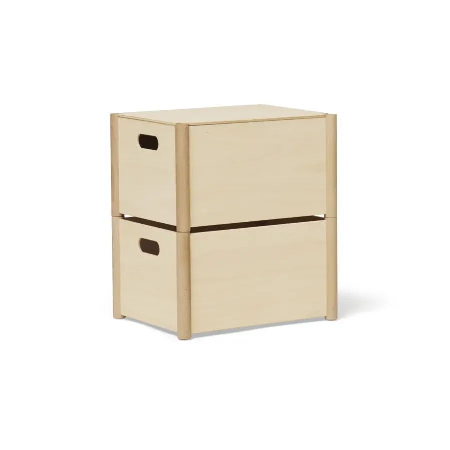 Form & Refine Pillar opbergbox M, Beukenhout< Dozen & Boxen