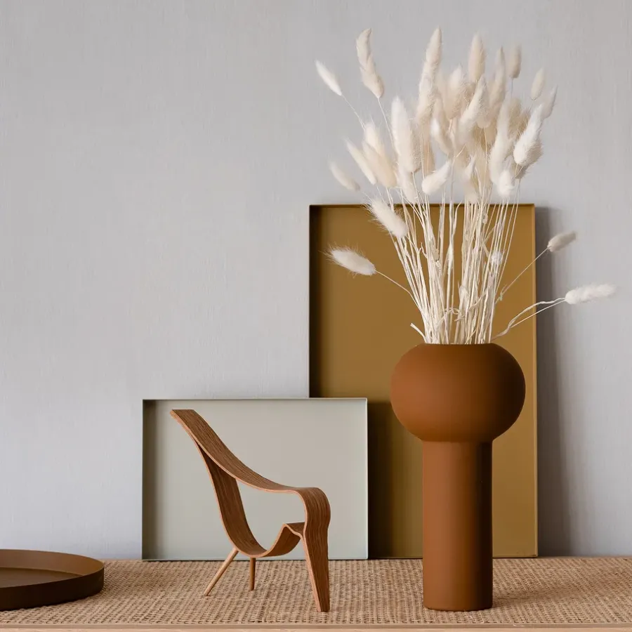Cooee Design Pillar vaas 24 cm, Coconut< Vazen