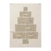 Ferm Living Pine adventskalender, Maxi, 90x125 cm< Kerstdecoraties