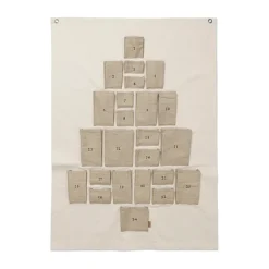 Ferm Living Pine adventskalender, Maxi, 90x125 cm< Kerstdecoraties