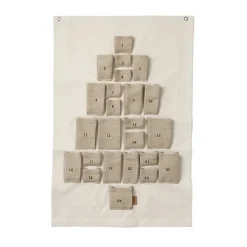 Ferm Living Pine adventskalender, Mini, 50x69 cm< Kerstdecoraties