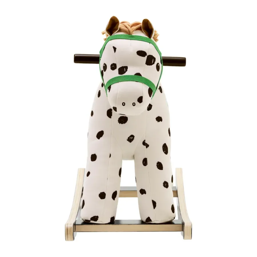 Kid's Concept Pippi hobbelpaard, Wit-zwart< Kinderkamer Interieuraccessoires|Kinderkamer Interieuraccessoires