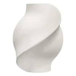 Louise Roe Pirout vaas 01 22 cm, Raw White< Vazen