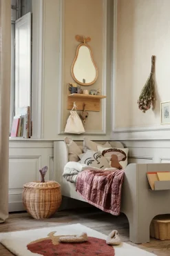Ferm Living Place Rack kapstokje met knoppen eiken, Small< Haken & Hangers