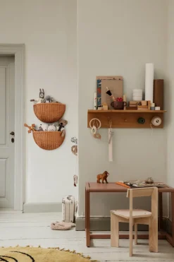 Ferm Living Place Rack kapstokje met knoppen eiken, Medium< Haken & Hangers