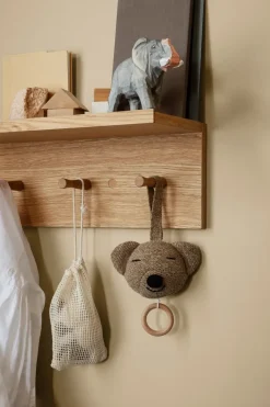 Ferm Living Place Rack kapstokje met knoppen eiken, Medium< Haken & Hangers