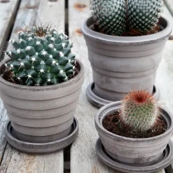 Bergs Potter Planet Mars pot Ø12 cm, Grijs< Bloempotten