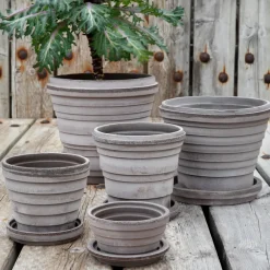 Bergs Potter Planet Mars pot Ø12 cm, Grijs< Bloempotten
