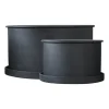 DBKD Plant bowl bloempot 2-pack, Black< Bloempotten