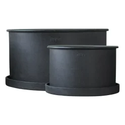 DBKD Plant bowl bloempot 2-pack, Black< Bloempotten