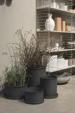 DBKD Plant bowl bloempot 2-pack, Black< Bloempotten