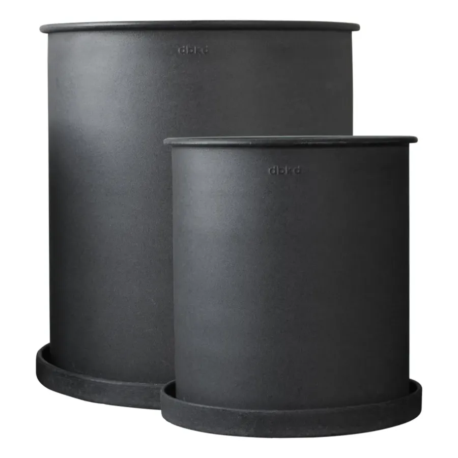 DBKD Plant pot bloempot large 2-pack, Black< Bloempotten
