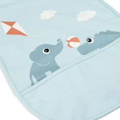 Done by deer Playground slabbetje met klittenband, Blue< Kinderkamer Interieuraccessoires|Kinderkamer Interieuraccessoires