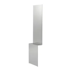 Muuto Pleat wandspiegel, Polerat stål, 227x57 cm< Wandspiegels