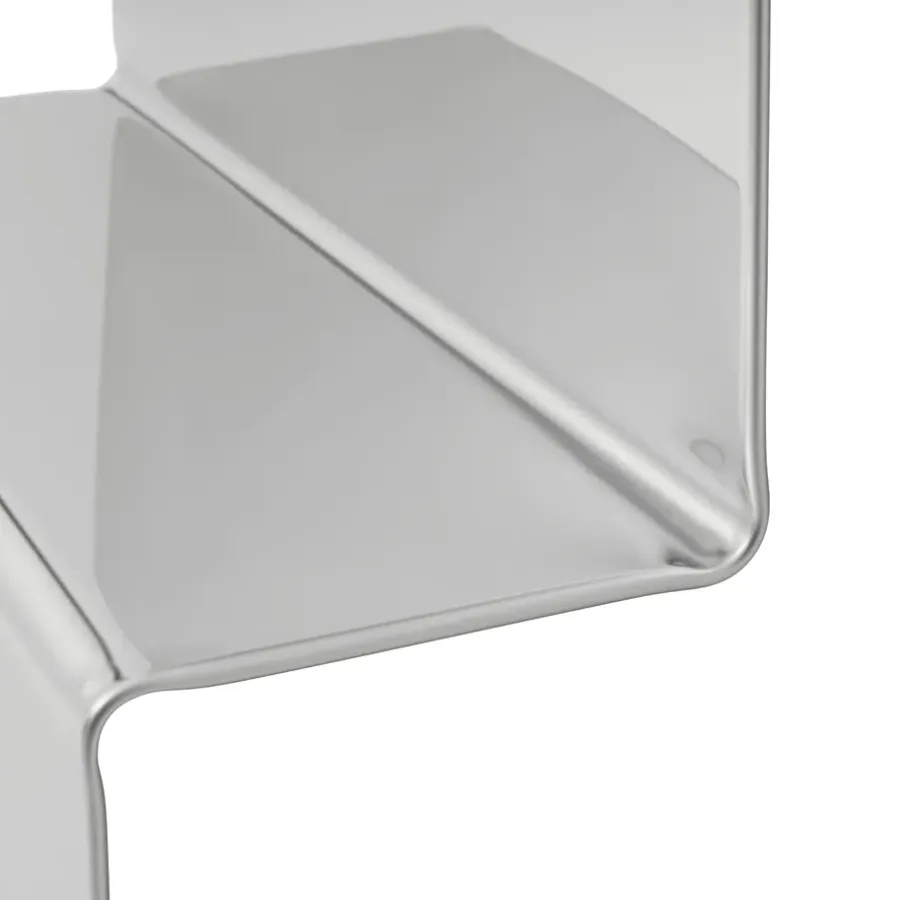 Muuto Pleat wandspiegel, Polerat stål, 227x57 cm< Wandspiegels