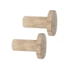 Mette Ditmer Point haak lang 2-pack, Eikenhout< Haken & Hangers