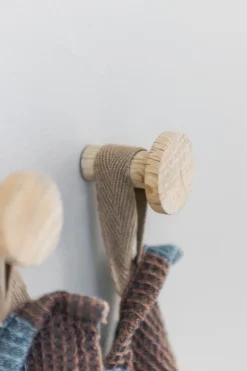 Mette Ditmer Point haak lang 2-pack, Eikenhout< Haken & Hangers