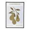 Bloomingville Poire poster met lijst 52x72 cm, Poire-black pine< Wanddecoraties