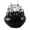 Kosta Boda Polar kaarsenhouder 330 mm, Zwart< Sculpturen & Porseleinen Beelden