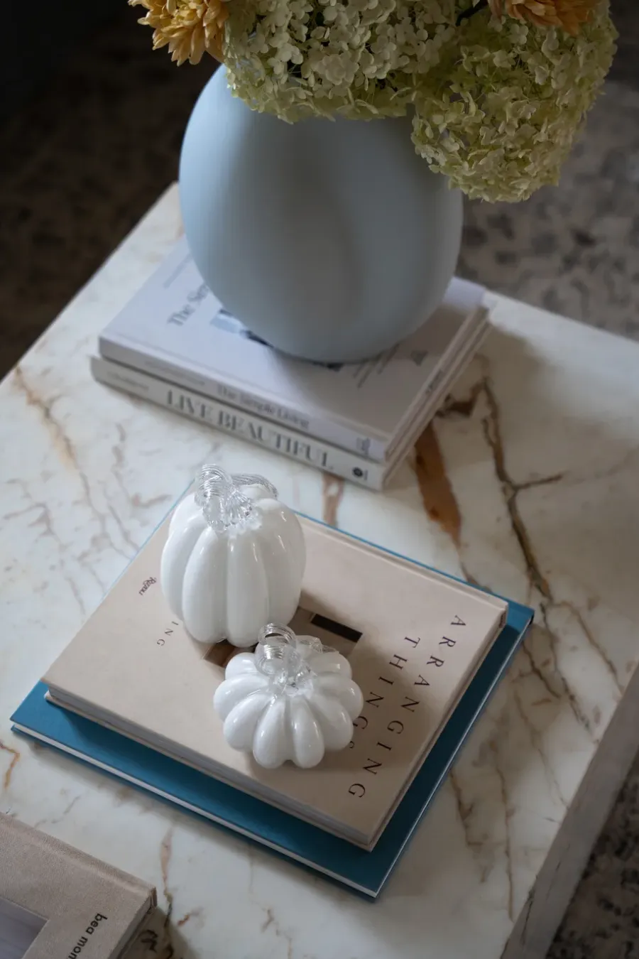 Cooee Design Pompoen decoratie 14 cm, White< Decoratieve Accessoires