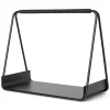 Ferm Living Port brandhoutmand, Zwart< Opbergmanden