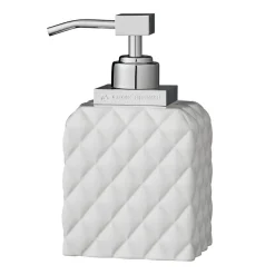 Lene Bjerre Portia zeepdispenser, wit-zilver< Zeepdispensers & Zeepschaaltjes