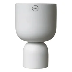 DBKD Post pot Ø13 cm, White< Bloempotten
