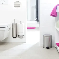 Brabantia Profile toiletborstel met muurbevestiging, matstaal< Toiletborstels
