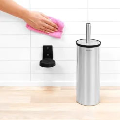 Brabantia Profile toiletborstel met muurbevestiging, matstaal< Toiletborstels