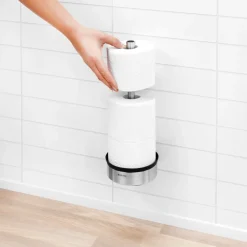 Brabantia Profile wc-papierverdeler voor 3 rollen, mat staal< Toiletpapierhouders