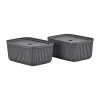 Zone Denmark Pulp opbergdoos 23x32 cm 2-pack, Black< Opbergmanden