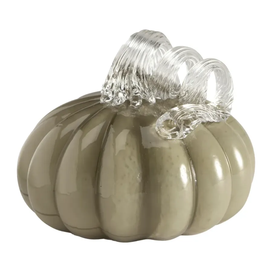 Cooee Design Pumpkin decoratie 10 cm, Khaki< Decoratieve Accessoires
