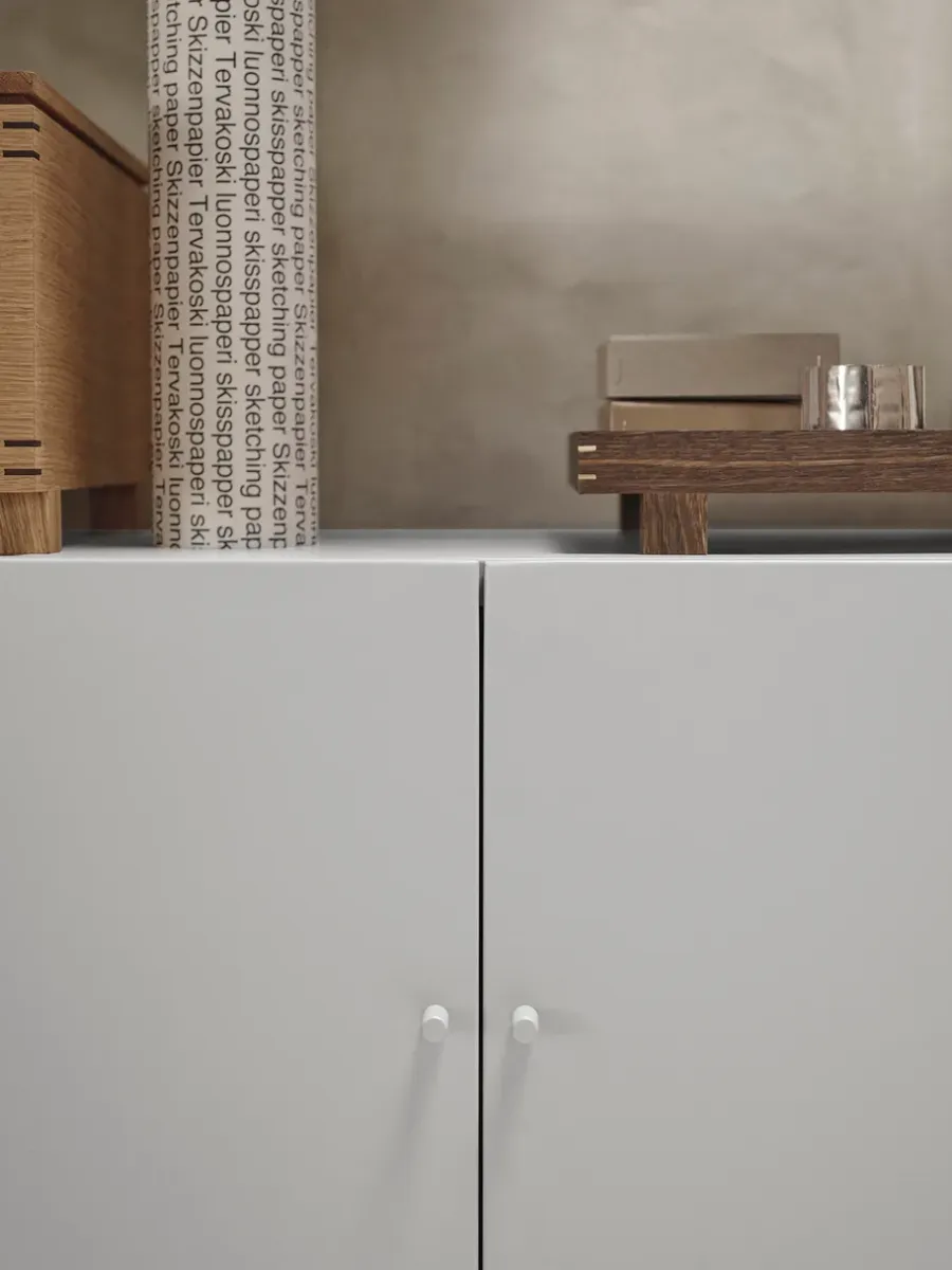 Ferm Living Punctual kast 41,6x91,5 cm, Light grey< Kasten & Vitrines