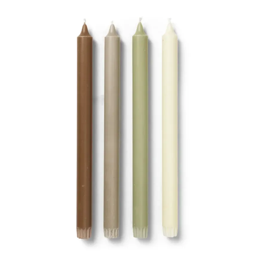 Ferm Living Pure candles 4-pack, Botanic blend< Kaarsen