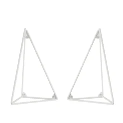 Maze Pythagoras steunen 2-pack, wit< Planken & Planksystemen