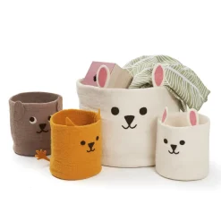 Klippan Yllefabrik Rabbit mand Ø20 cm, Wit< Opbergmanden|Opbergoplossingen Voor De Kinderkamer