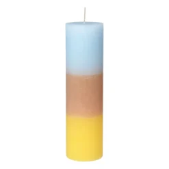 Broste Copenhagen Rainbow blokkaars 25 cm, Pineapple cloud< Kaarsen