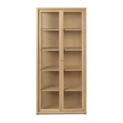 Ferm Living Reed vitrinekast 70x155 cm, Natural oak< Kasten & Vitrines