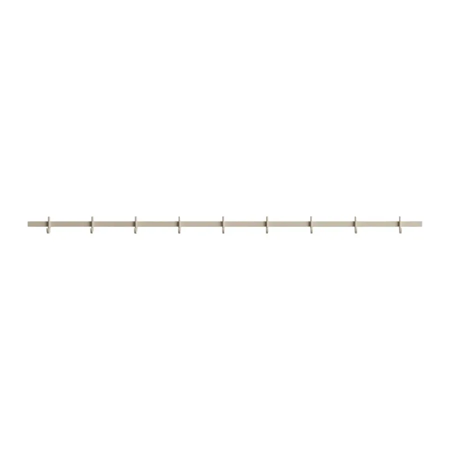 Relief hakenrek large 123 cm, Beige< Haken & Hangers