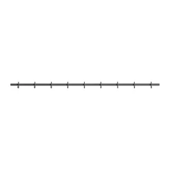 Relief hakenrek large 123 cm, Grijs< Haken & Hangers