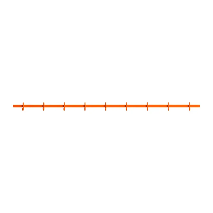 Relief hakenrek large 123 cm, Oranje< Haken & Hangers