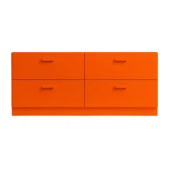 Relief sokkel 123 cm, Oranje< Ladekasten & Ladeblokken