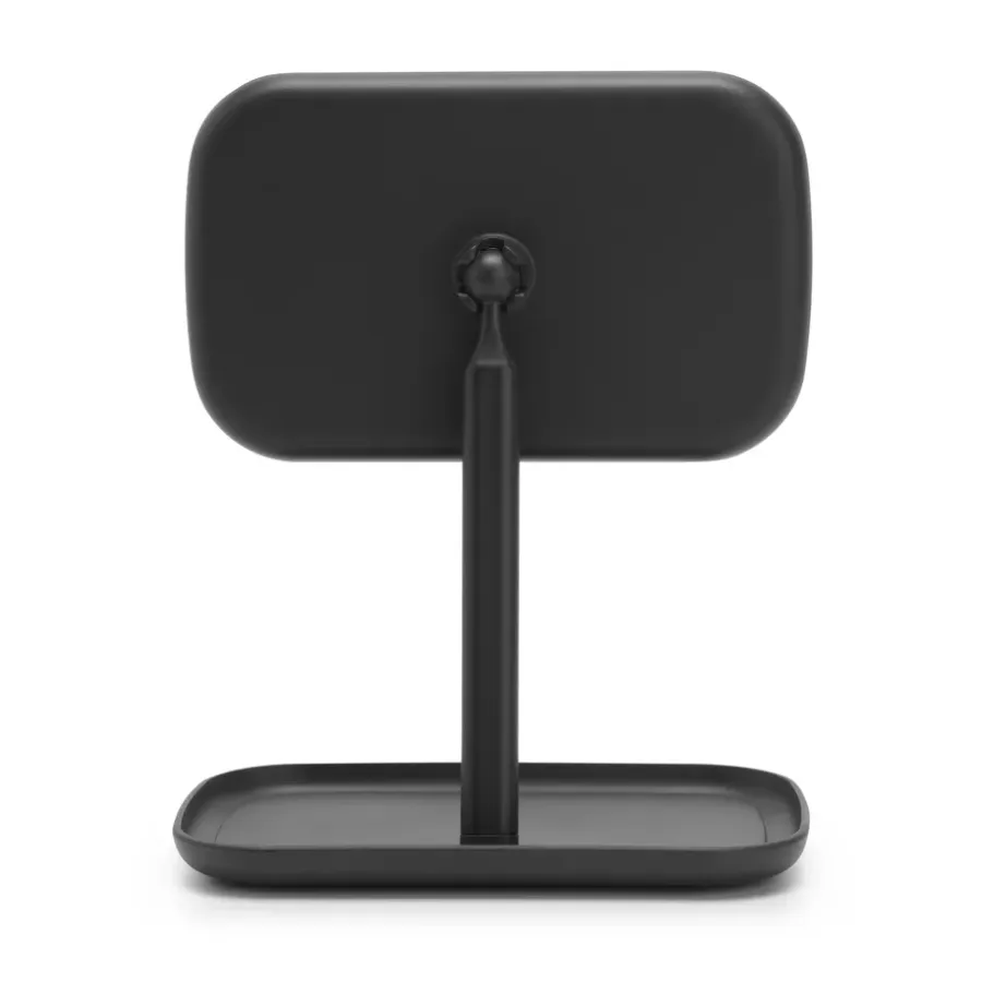 Brabantia ReNew spiegel met opbergvakje, Donkergrijs< Tafelspiegels
