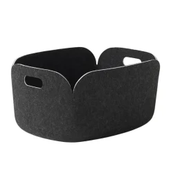 Muuto Restore opbergmand, black melange< Opbergmanden
