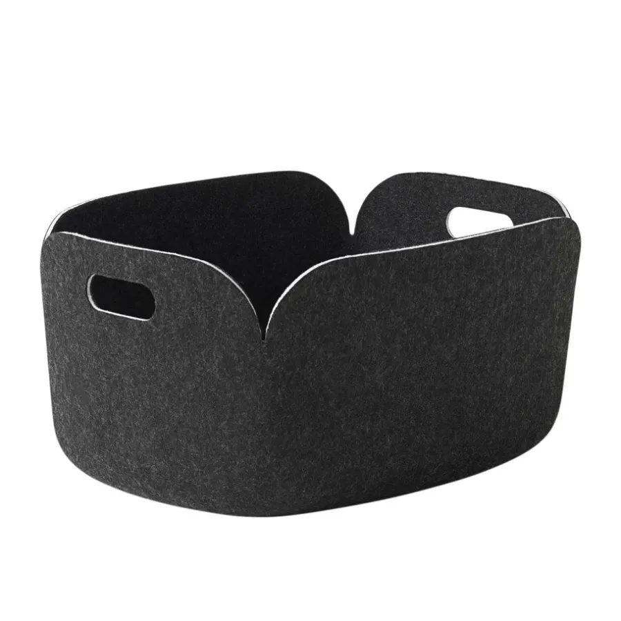 Muuto Restore opbergmand, black melange< Opbergmanden