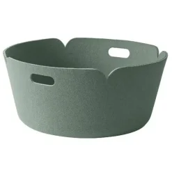 Muuto Restore opbergmand rond, dusty green< Opbergmanden
