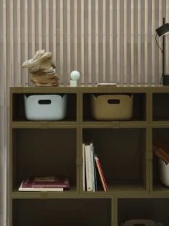 Muuto Restore opbergmand 28x28 cm, Brown green< Opbergmanden