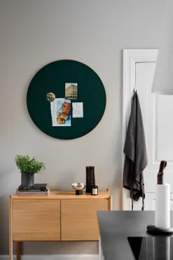 Gejst Retell pinboard prikbord Ø80 cm, Groen-messing< Prikborden