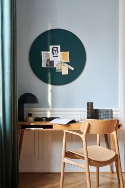 Gejst Retell pinboard prikbord Ø80 cm, Groen-messing< Prikborden